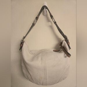 Coach Y2K 2004 White Leather Shoulderbag
